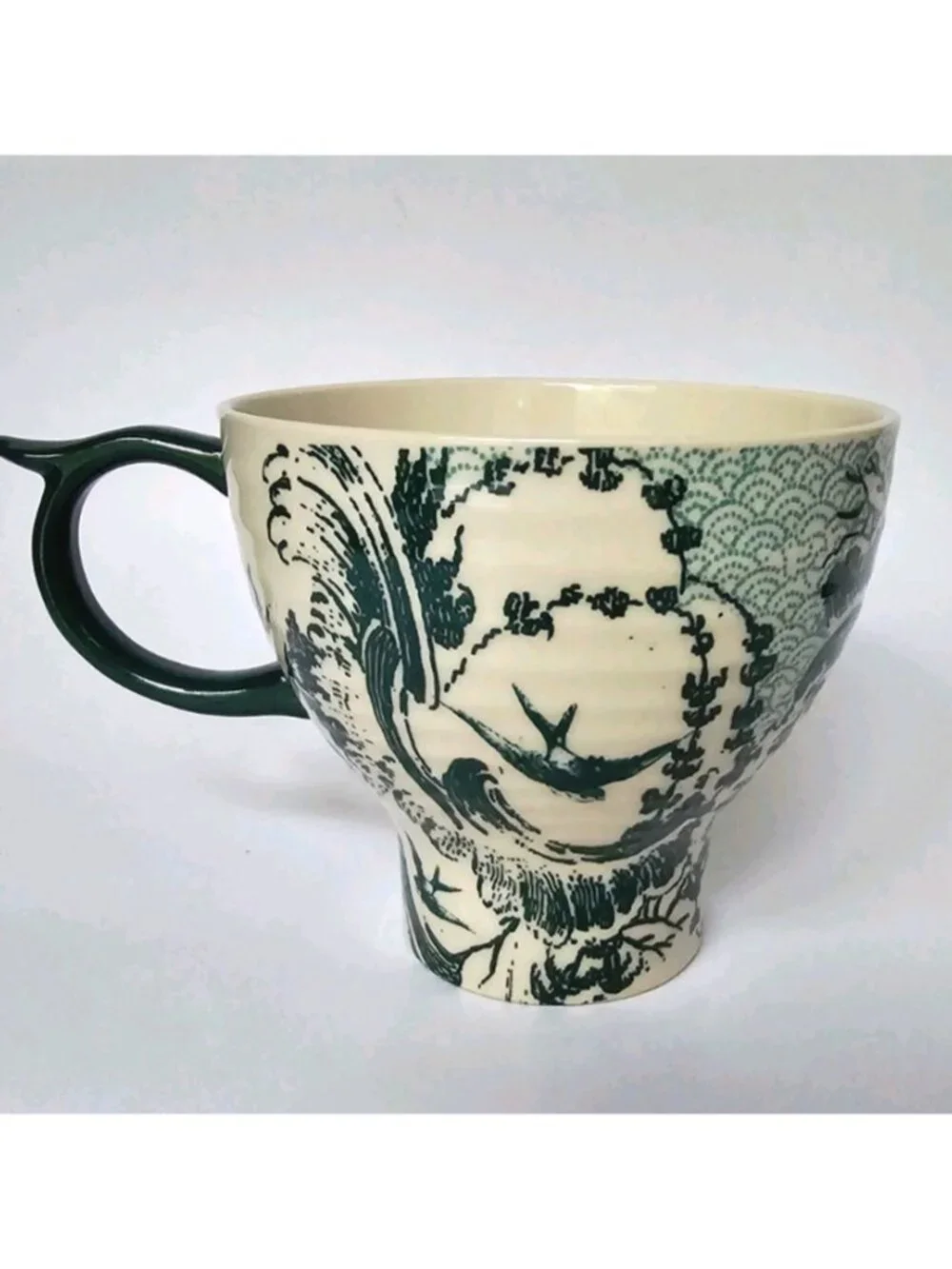 Anthropologie Teal Green Unicorn Oversized Mug - Picture 4 of 5